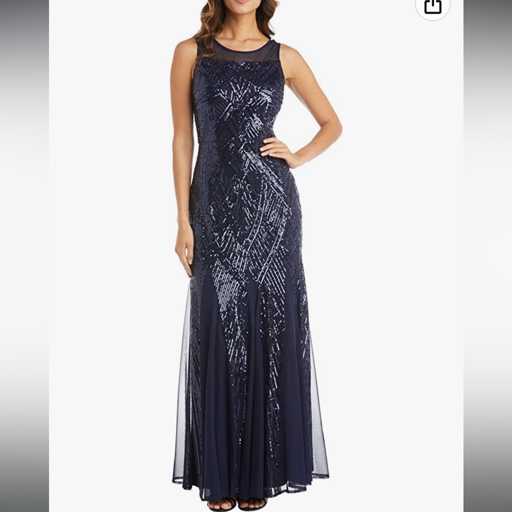 Nightway Womens Sequin Dress